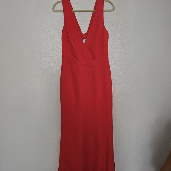 BCBGMaxAzria Vibrant Coral Maxi Dress - Picture 3 of 8